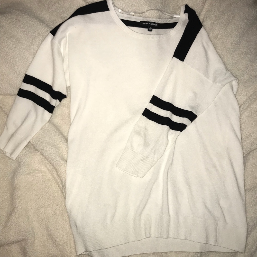 Cable and Gauge scoop neck sweater!!